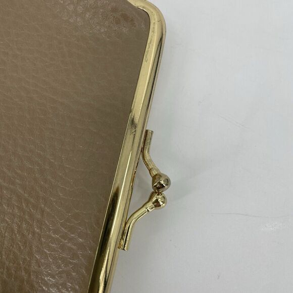 Tan Sac Strapless Small Purse "Tan" Faux Leather Sophisticated Elegant - Picture 16 of 16